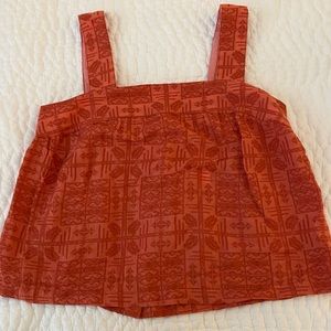 Anthropologie coral tank top